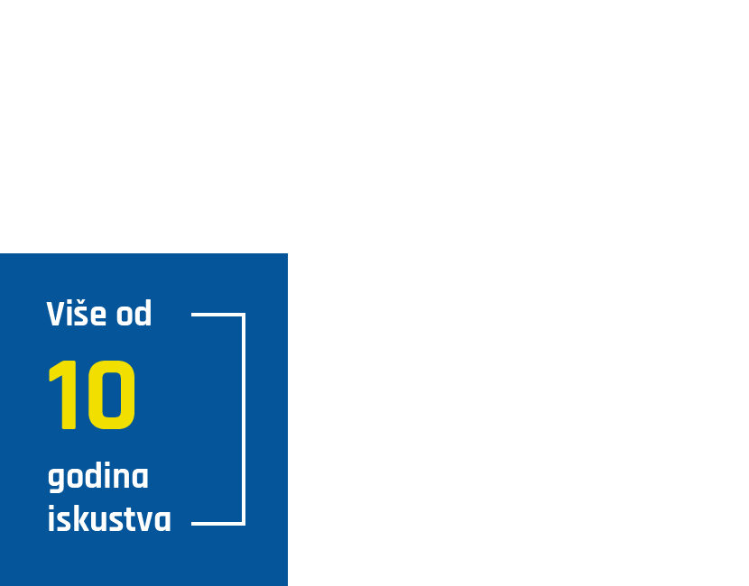 Više od 10 godina iskustva
